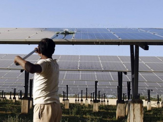  solar power plant at Raisan village near Gandhinagar, in Gujarat