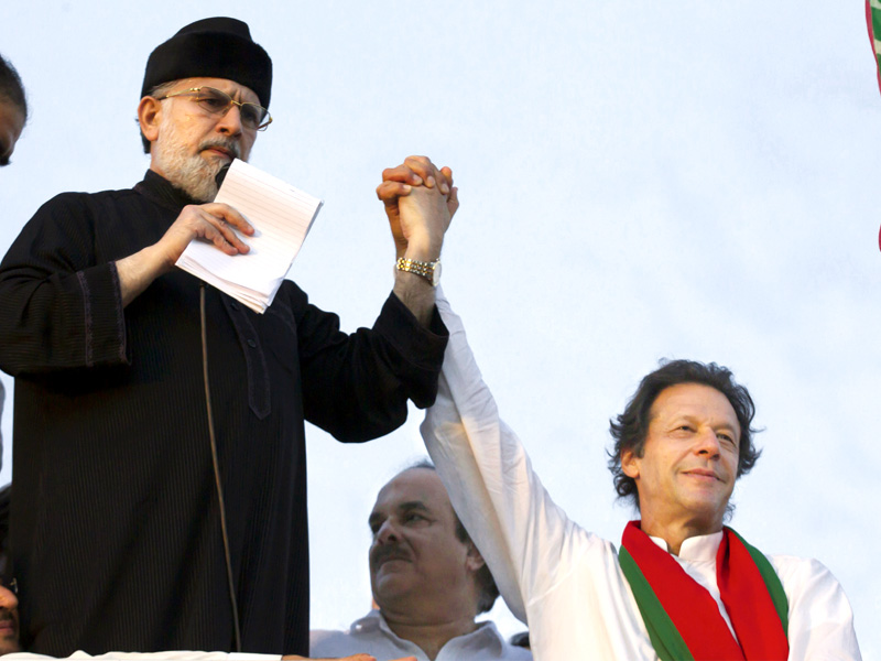 according to pat leaders there was a possibility that qadri could show up at the sit in at the eleventh hour photo afp