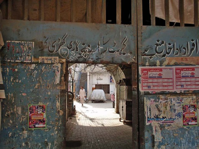 The Hindu Dharamshala in Sukkur, which was constructed in 1925, was once a hotel and community centre. PHOTOS: EXPRESS 

