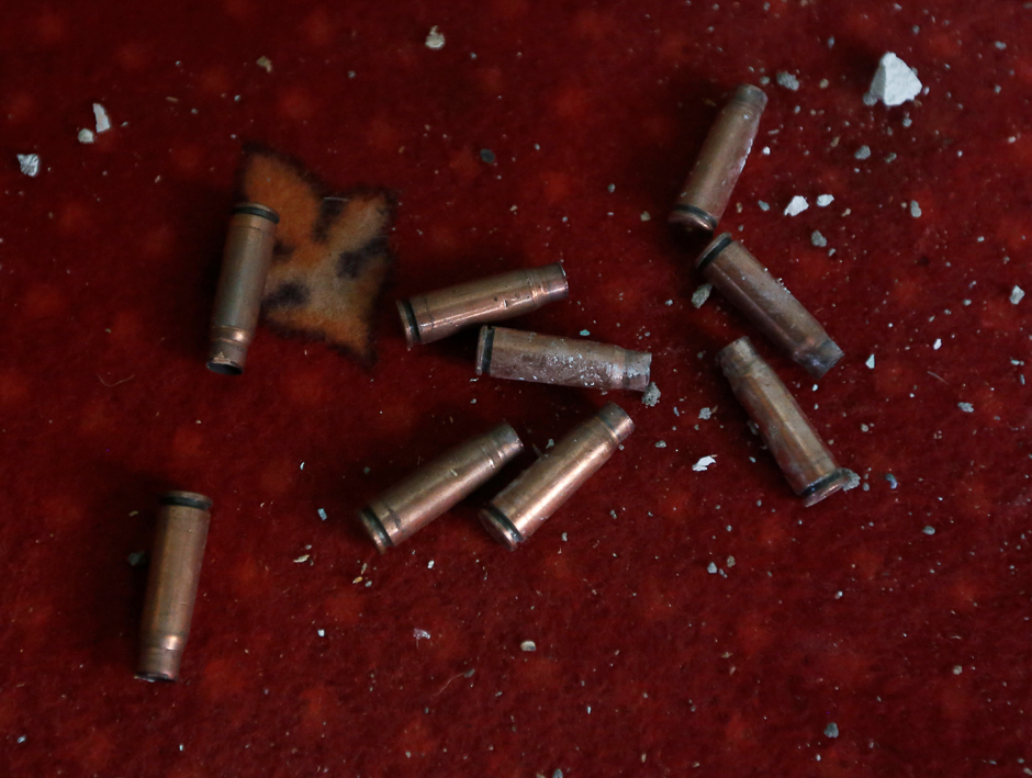 Bullets are seen after Taliban attacked the house of an Afghan member of parliament, last night in Kabul, Afghanistan. PHOTO: REUTERS