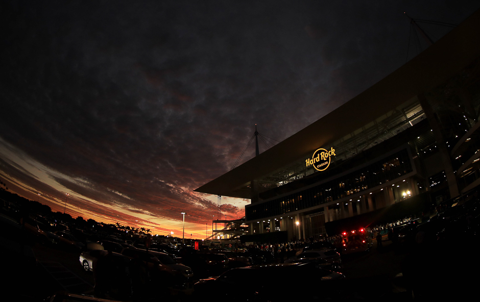 A general view prior to the Capitol One Orange Bowl between the Florida State Seminoles and the Michigan Wolverines at Sun Life Stadium in Miami Gardens, Florida. PHOTO: AFP