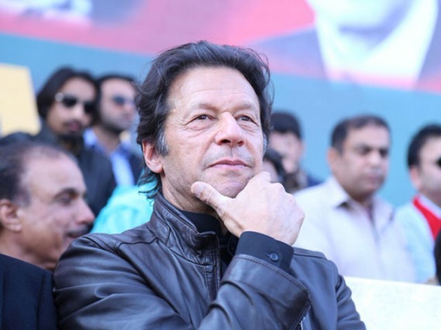 Pakistan Tehreek-e-Insaf chairman Imran Khan attends party rally in Sahiwal on Sunday, January 29, 2017. PHOTO: PTI