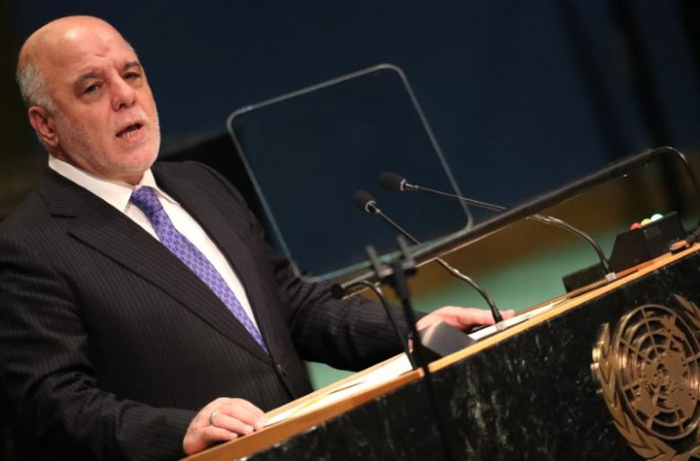 prime minister haider al abadi of iraq addresses the united nations general assembly in the manhattan borough of new york u s september 22 2016 photo reuters