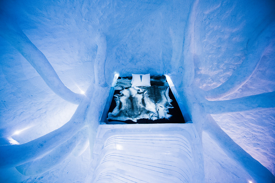 Dreamscape, has been designed and built by British architects Alex Haw and Aditya Bhatt from Atmos Studio in London. PHOTO: ASAF KILGER/ICE HOTEL 