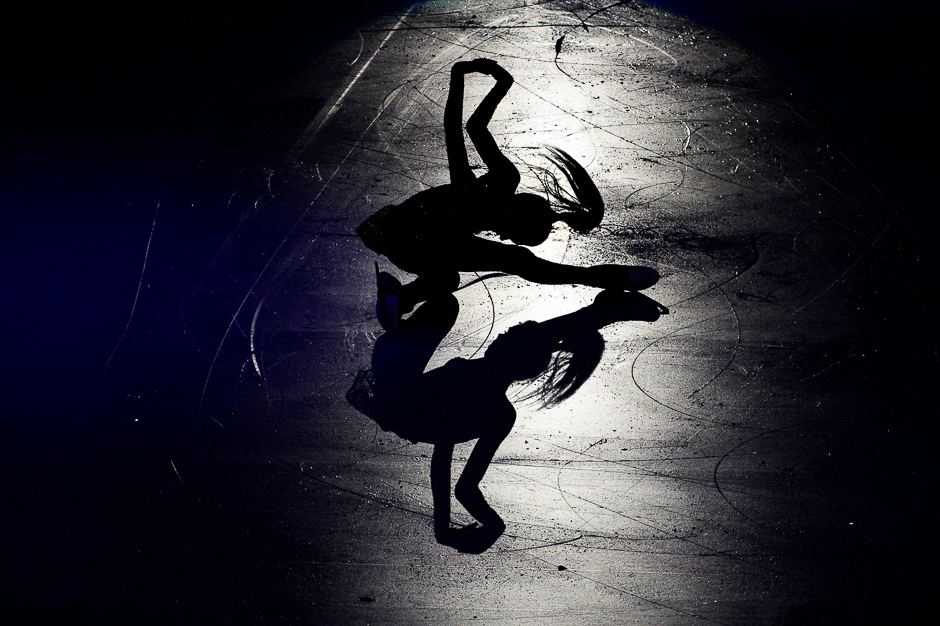 Evgenia Medvedeva of Russia performs during the gala exhibition of the European Figure Skating Championship in Ostrava, Czech Republic. PHOTO: AFP