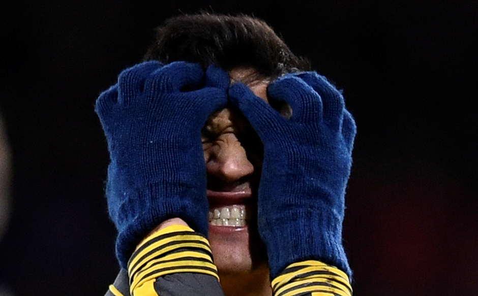 Arsenal's Alexis Sanchez looks dejected during a football match with AFC Bournemouth, Vitality Stadium. PHOTO: REUTERS