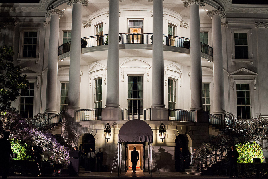 President walks into the White House on March 30, 2012. PHOTO: PETE SOUZA