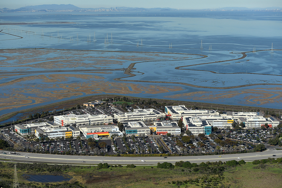 Facebook's campus is seen in this aerial photo on the edge of the San Francisco Bay in Menlo Park, California, US. PHOTO: REUTERS