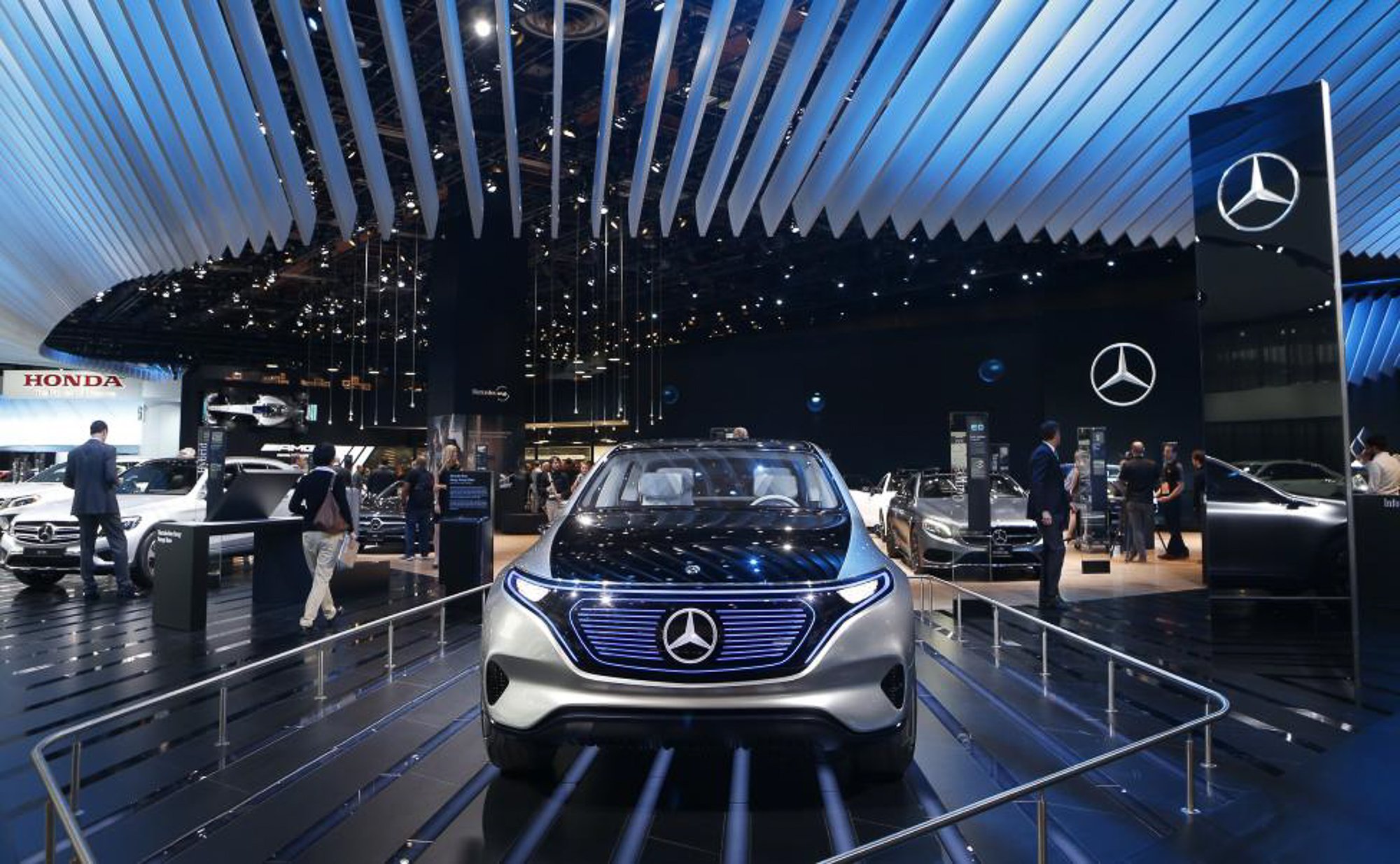 The Mercedes-Benz EQ electric concept car. PHOTO: REUTERS