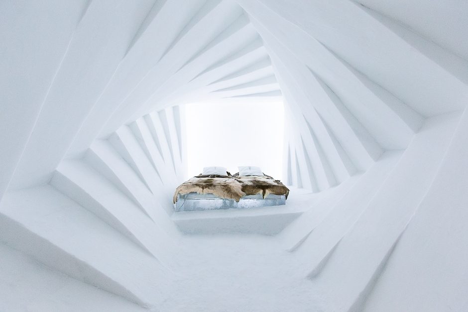 One of suites in Ice Hotel 365. PHOTO: ASAF KILGER/ICE HOTEL 
