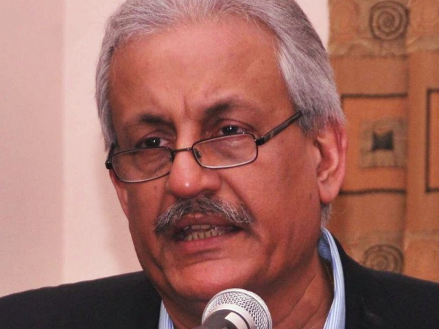 Rabbani blasts centrists, establishment for trying to undo devolution. PHOTO: EXPRESS/FILE 