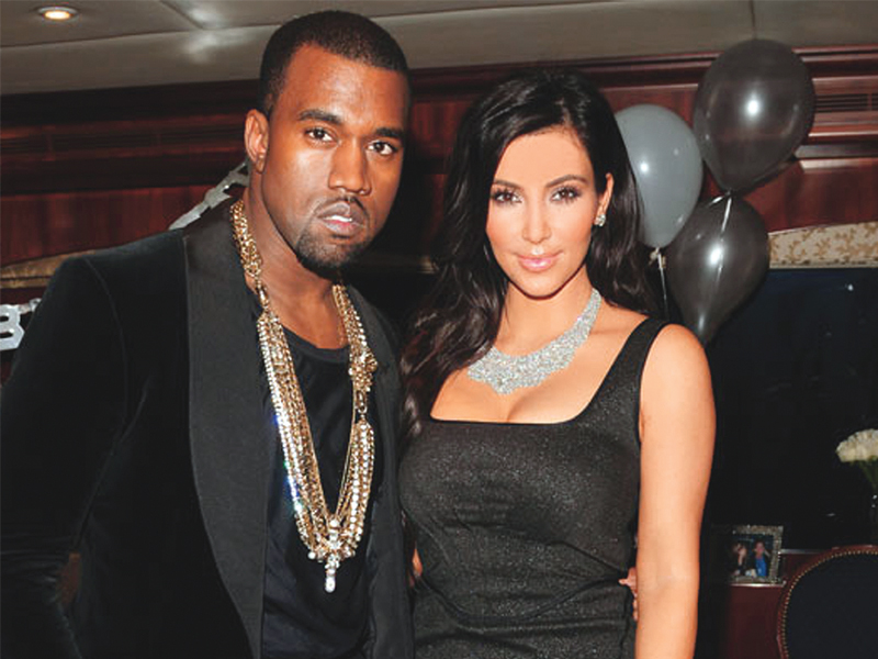 Kanye West and Kim Kardashian. PHOTO: FILE