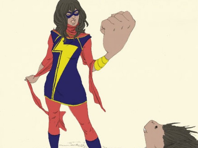 The new Ms Marvel concept art by Adrian Alphona: PHOTO: IGN