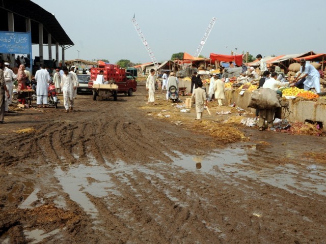 sabzi-mandi-cleared-of-encroachment-waste-the-express-tribune