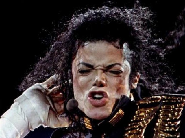 Pop superstar Michael Jackson as he performs in the second day of his ''Dangerous World Tour'' in Bangkok. PHOTO: REUTERS