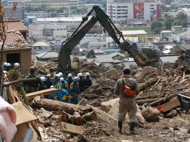 Japan Landslide Death Toll Rises To 42 The Express Tribune