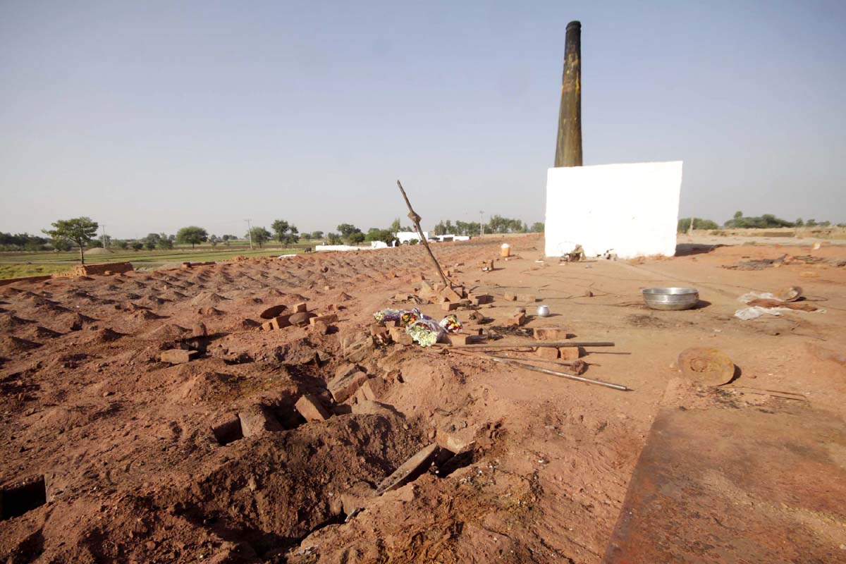 Site of the brick kiln where the Christian couple was burnt to death. PHOTO: SHAFIQ MALIK/EXPRESS