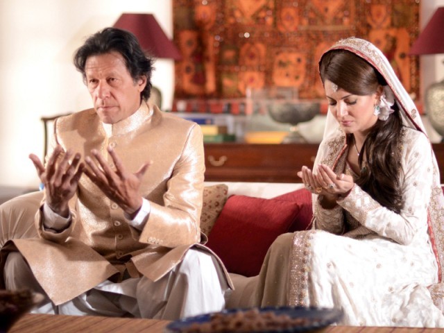 Second innings Imran weds Reham in low-key affair The Express Tribune picture