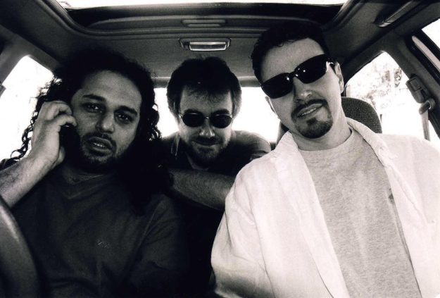 NOSTALGIA! Junoon band members chill in the car. PHOTO: BRIAN O CONNELL