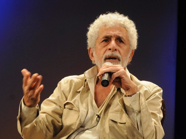 Naseeruddin Shah was criticised for speaking in favour of peaceful relations between Pakistan and India. PHOTO: MOHAMMAD NOMAN/EXPRESS 
