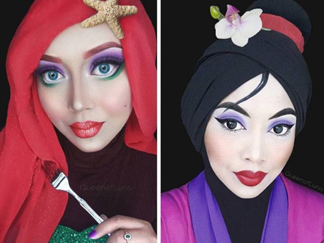 Make-up artist uses hijab to shatter Disney princess 