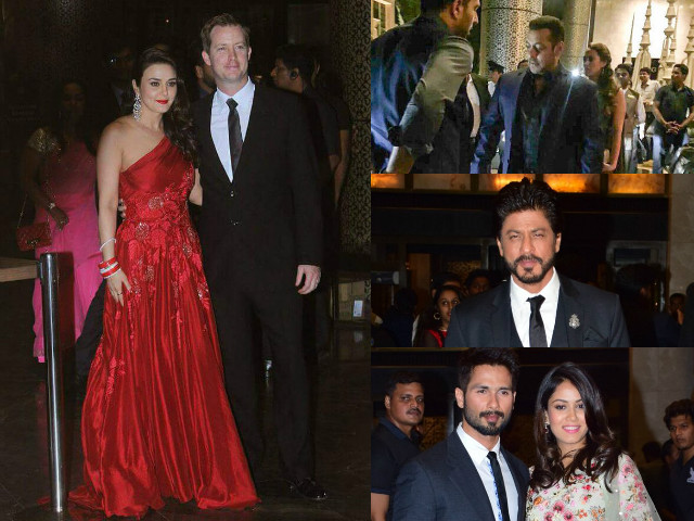 Superstars Grace Preity Zinta S Wedding Reception The Express