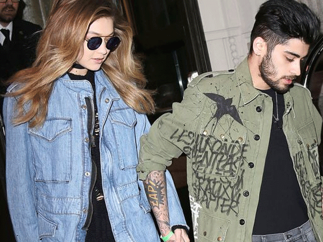 Gigi Hadid Spotted Wearing Jacket With Zayns Name Written