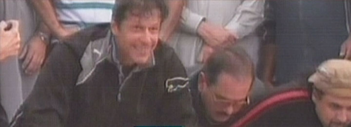 imran does push ups with workers ahead of islamabad lockdown