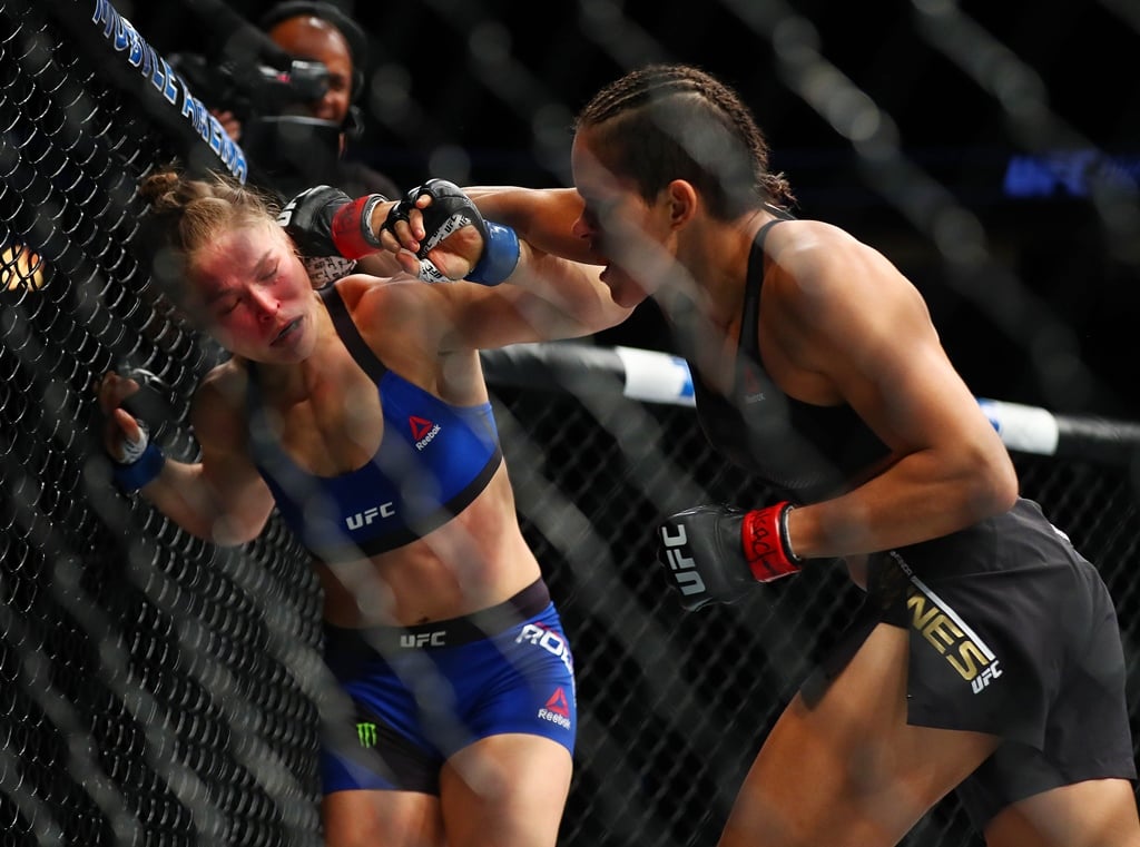 nunes stuns challenger rousey with first round title win