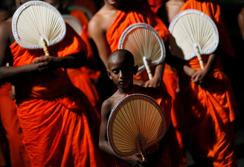 Sri Lankan traditional dancers perform during the annual Nawam Perahera (street pageant) in Colombo. PHOTO: REUTERS