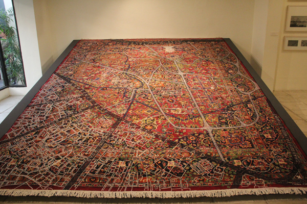 Some artists created maps of the city. PHOTO: AYESHA MIR/EXPRESS