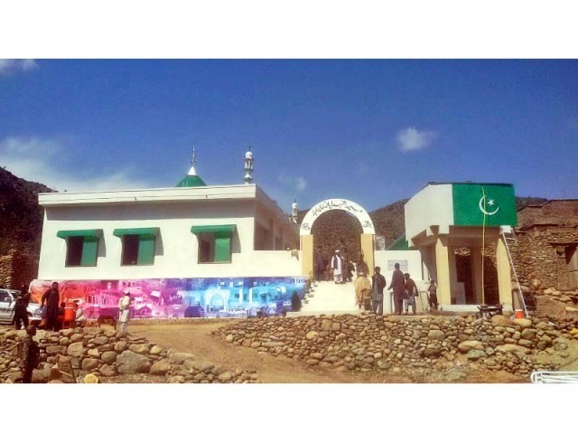 A view of the Masjid-e-Shuhada in Ambar. PHOTO: EXPRESS