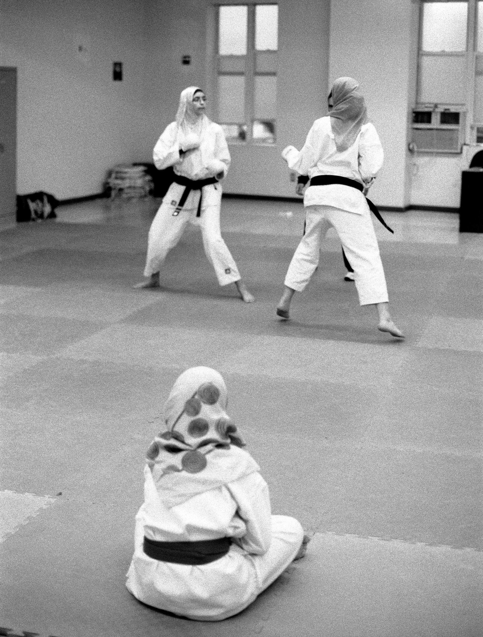 Young women at a karate class in Brooklyn, 2011. PHOTO: ROBERT GERHARDT