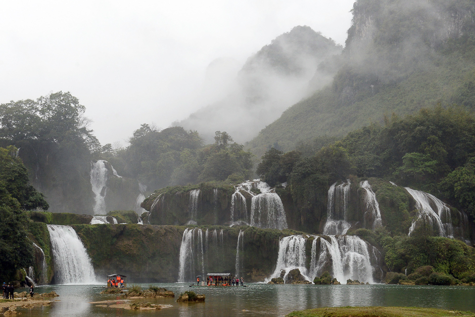 The Thac Ban Gioc or Ban Gioc falls, located on the Vietnam-China land border area in Trung Khanh district, Vietnam's northern province of Cao Bang. PHOTO: AFP