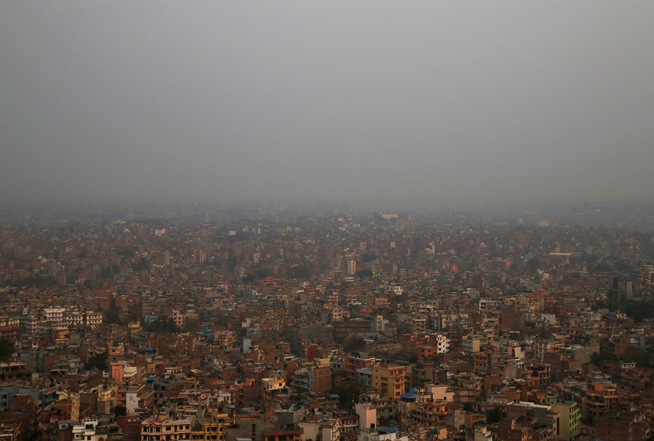 A general view of the Kathmandu valley covered in smog, in Nepal. PHOTO: REUTERS