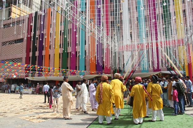 The festival was organised by the Arts Council of Pakistan, Karachi for families. PHOTO: AYESHA MIR/EXPRESS