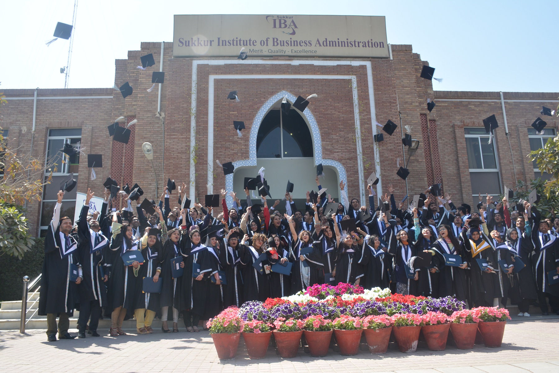 240 students graduated from Sukkur IBA on Saturday. PHOTO: EXPRESS