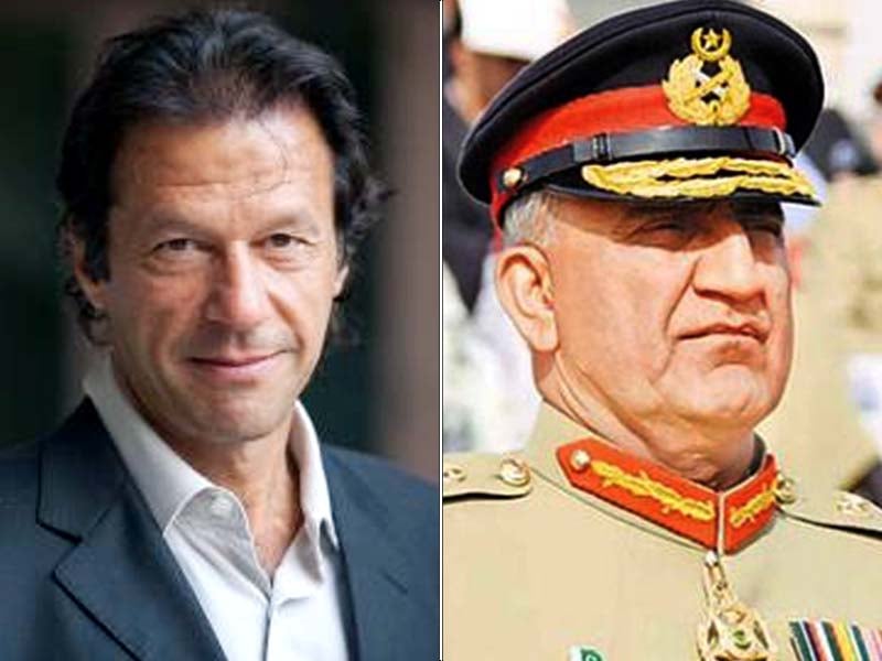 imran meets gen qamar felicitates him on appointment as army chief