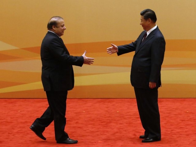 Prime Minister Nawaz Sahrif and Chinese President Xi Jinping. PHOTO: REUTERS