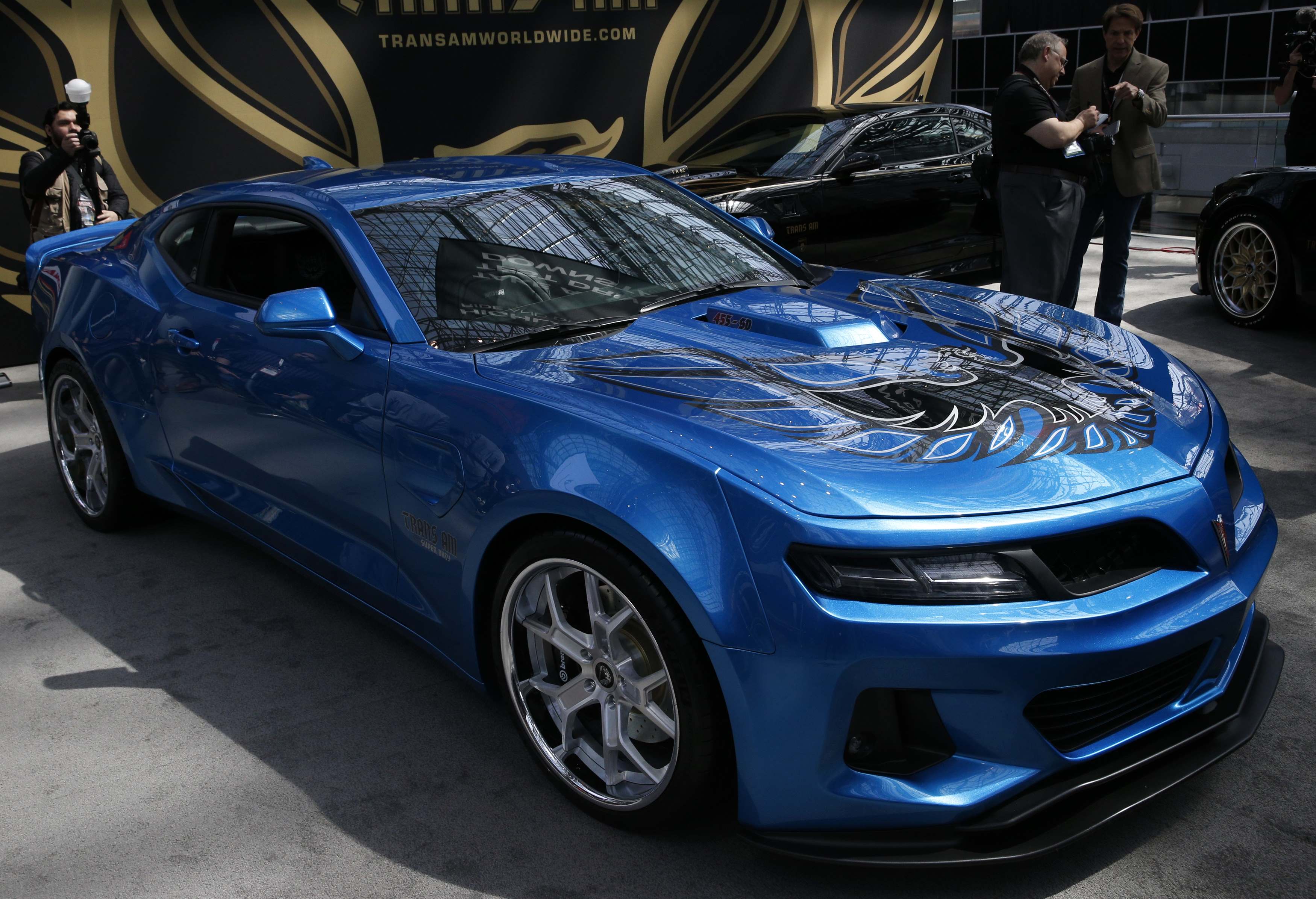 A 2017 Trans Am Super Duty is displayed at the 2017 New York International Auto Show in New York City, U.S. April 13, 2017. REUTERS/Andrew Kelly