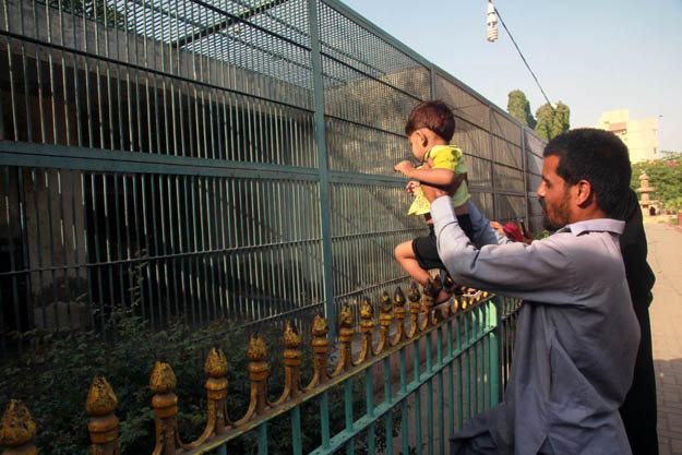 Despite the poor maintenance and terrible condition of the zoo, people still visit it, as there are few other recreational activities in the area. PHOTO: ATHAR KHAN/EXPRESS