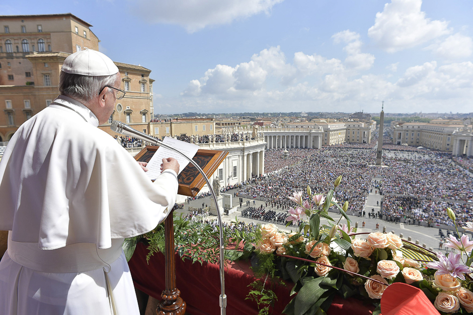 Pope Francis during the 