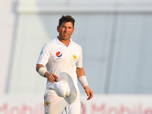 THE SPECIALIST: Yasir was once again West Indies’ destroyer-in-chief as he ran by their center and reduce order. PHOTO: AFP