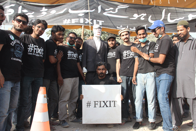 fixit campaigner is now in malir