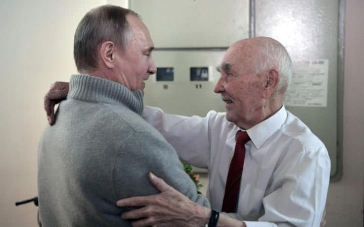 putin and his former kgb boss photo afp