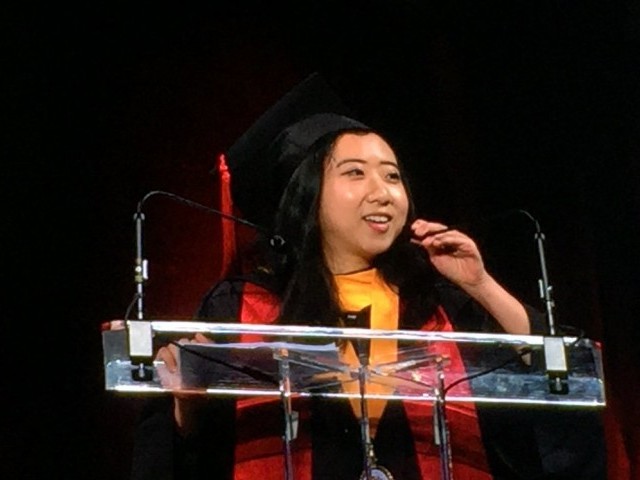 Chinese Student Criticized for Commencement Talk