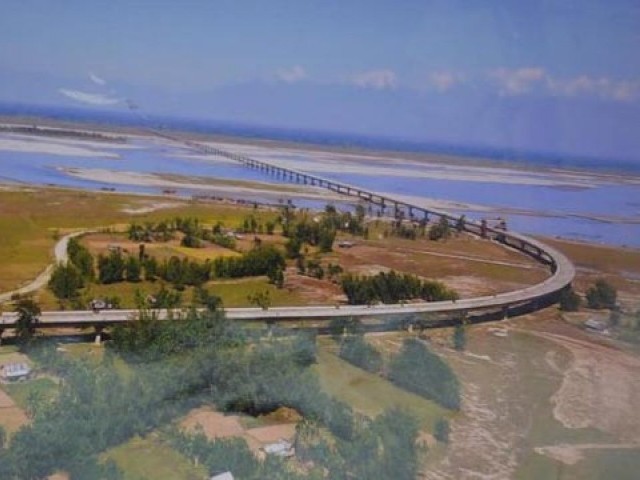 Construction of the Dhola Sadiya bridge began in 2011. PHOTO: BBC
