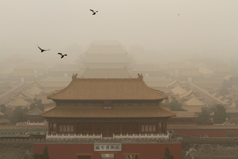 The Forbidden City is seen during a dust storm in Beijing, China. PHOTO: REUTERS