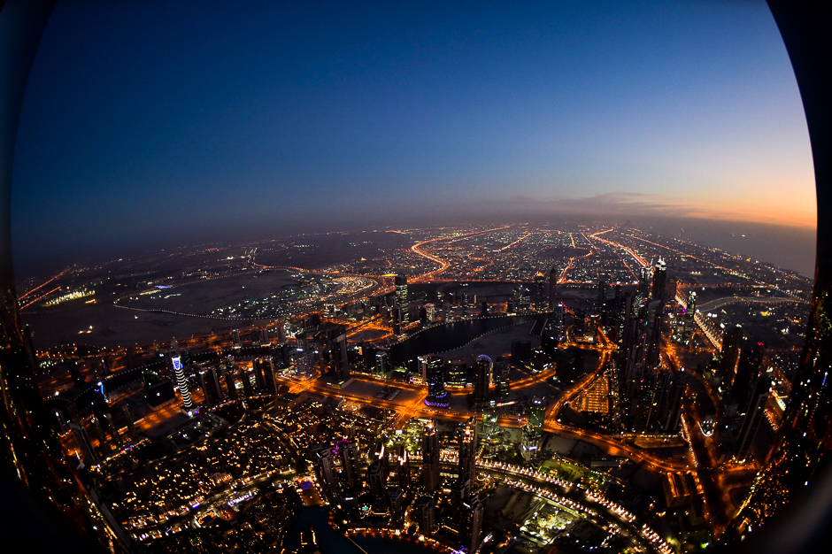 The skyline of Dubai is pictured from the Burj Khalifa, the tallest building in the world standing at 828 metres, PHOTO: REUTERS