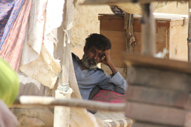 Almost 50% of the residents of Umar Goth suffer from asthma or tuberculosis. PHOTO: AYESHA MIR/EXPRESS
